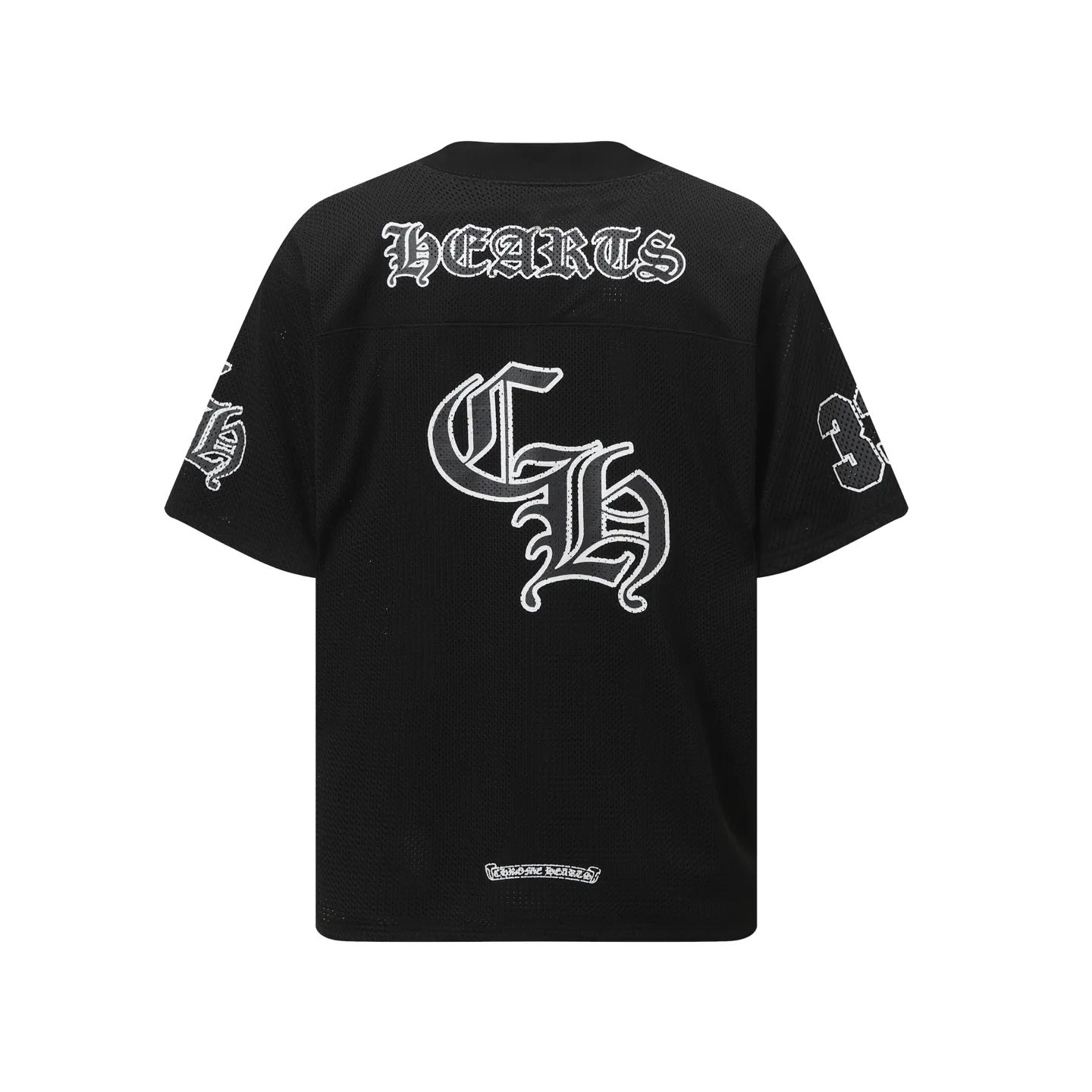 P160 Chrome Hearts CH Chrome Hearts popular Sanskrit printed mesh double-layer ice hockey jersey sports suit. Uses direct injection imported machine printing. Hardware and accessories are all milled and customized. Correct configuration. Black 2025 Chrome Hearts authentic packaging. 280 grams of custom-dyed double yarn cotton. Large version. Loose and stylish. Different from lower versions. Slim and long version with upper body and hips. 100% commitment: top quality. Not fast food. The highest version on the market. Top quality - different from ordinary versions on the market. If you care about quality, you should also respect the price. Absolutely 0 after-sales service and 0 return rate so far. It’s hard not to love the style - 280g double yarn cotton custom dyed fabric - Correct high-density main mark, washed tag, hand-sewn
